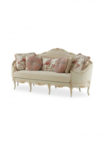 Rosy 3-Seater Sofa Beige 240x92x108cm