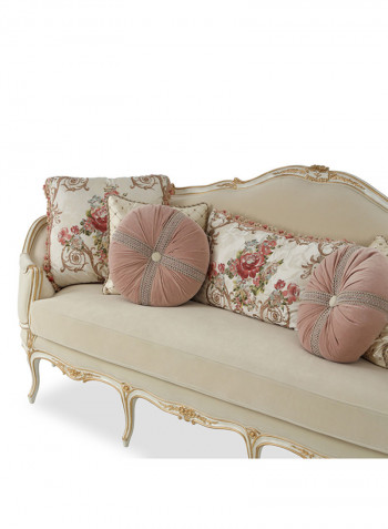 Rosy 3-Seater Sofa Beige 240x92x108cm