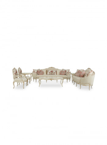 Rosy 3-Seater Sofa Beige 240x92x108cm