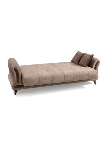 Vega 4-Piece Sofa Set With Storage Brown 226x109x82cm