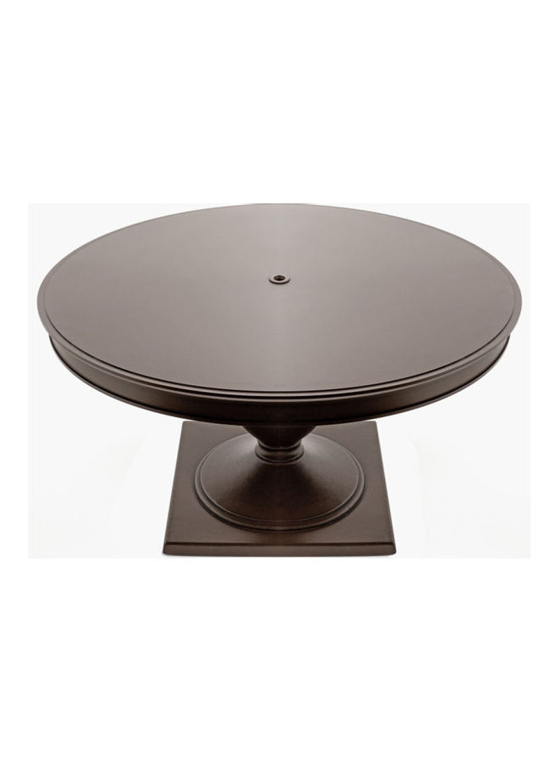 Alfresco Round Dining Table Brown