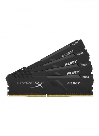 4-Piece Fury DDR4 RAM 32GB Black/Gold/White