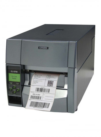 High Resolution Barcode Label Printer 255x490x265mm Grey
