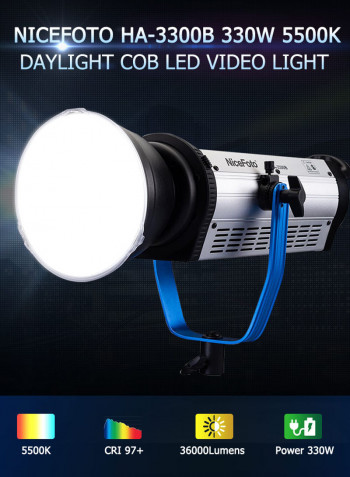HA-3300B Professional Daylight COB LED Video Light Multicolour
