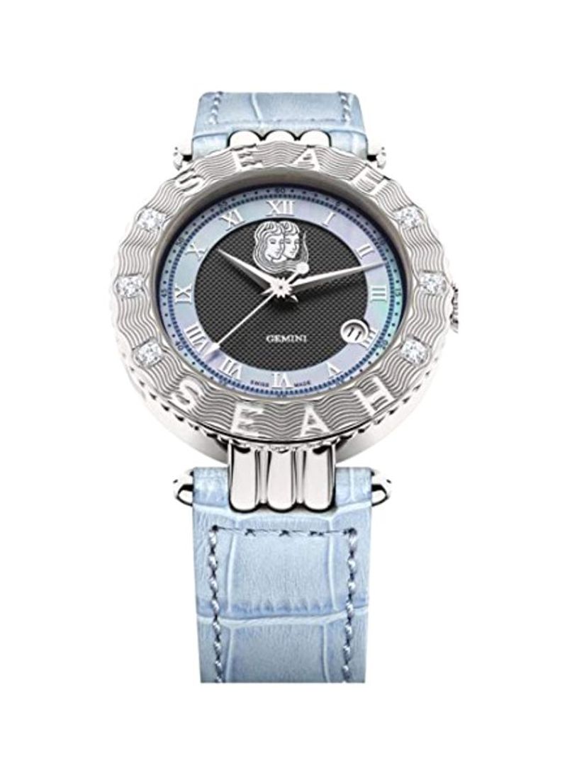 Women's Diamond Studded 316L Stainless Steel Analog Watch 42SS-A-ALBL-G
