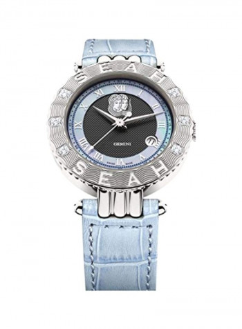 Women's Diamond Studded 316L Stainless Steel Analog Watch 42SS-A-ALBL-G