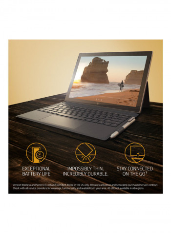 Envy X2 Convertible 2-In-1 Laptop With 12.3-Inch Display, Qualcomm Snapdragon 835 Processor/4GB RAM/128 GB Flash Drive/Qualcomm Adreno 540 GPU Graphics With Stylus Pen Silver