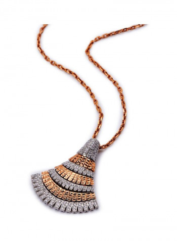 18 Karat  Gold Diamond Studded Necklace