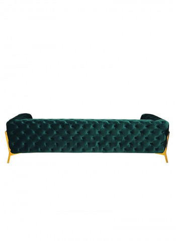 Oceania Four Seater Sofa Green/Gold