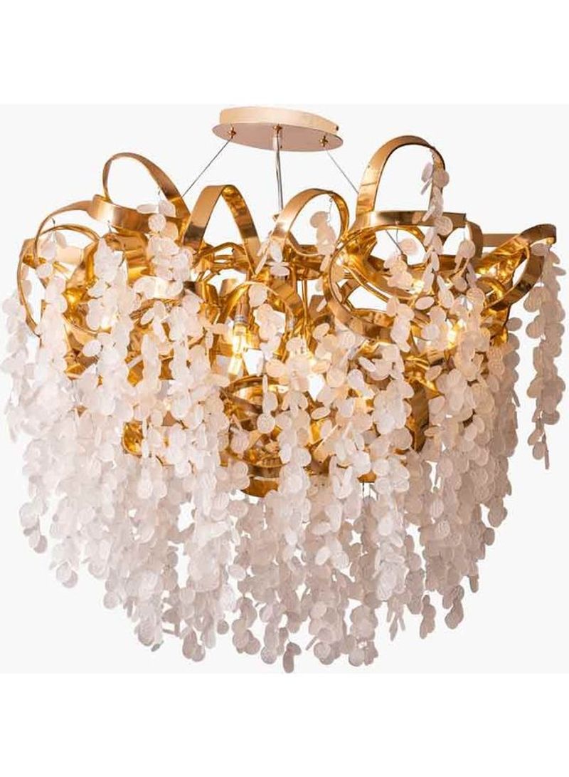Chandelier For Home Decor White/Gold 80x80x50cm