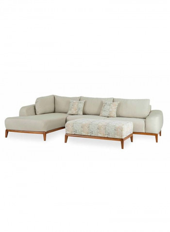 Natali Corner Sofa Beige 310 x 200 x 75cm