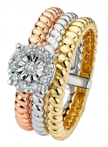 18K Gold Diamond Studded Ring
