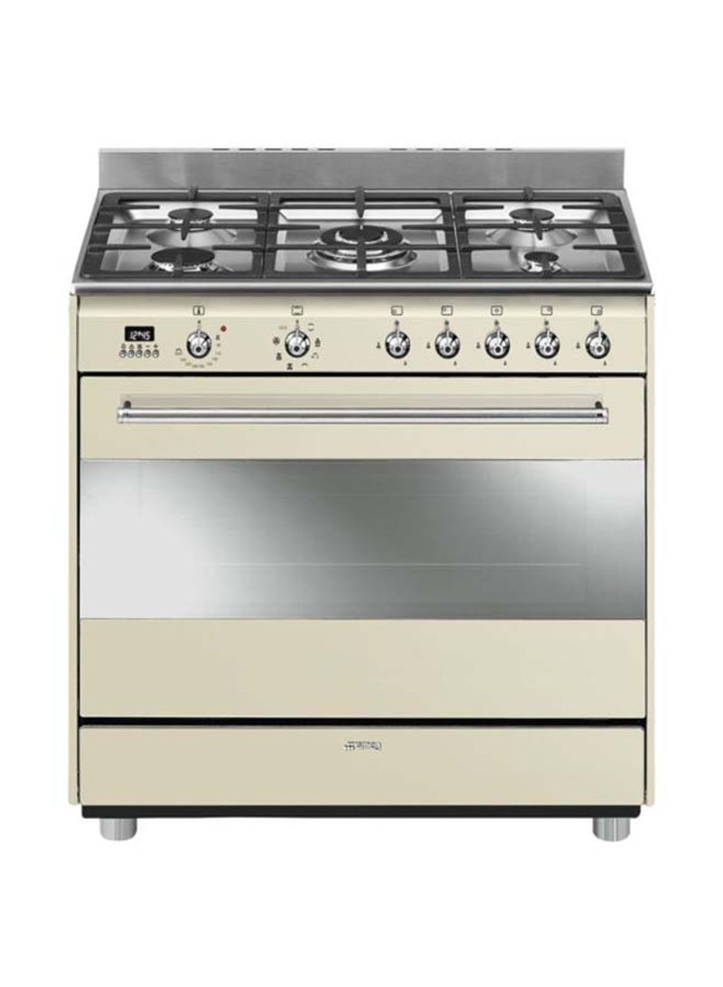 Cream Gas/Electric Cooker 115 l SSA91MAP9 yellow