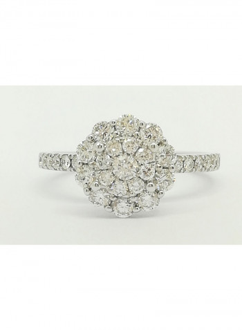 18 Karat Gold With 1.47 Ct Natural Diamond Ring