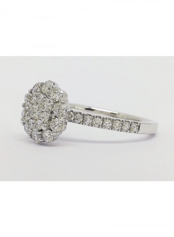 18 Karat Gold With 1.47 Ct Natural Diamond Ring