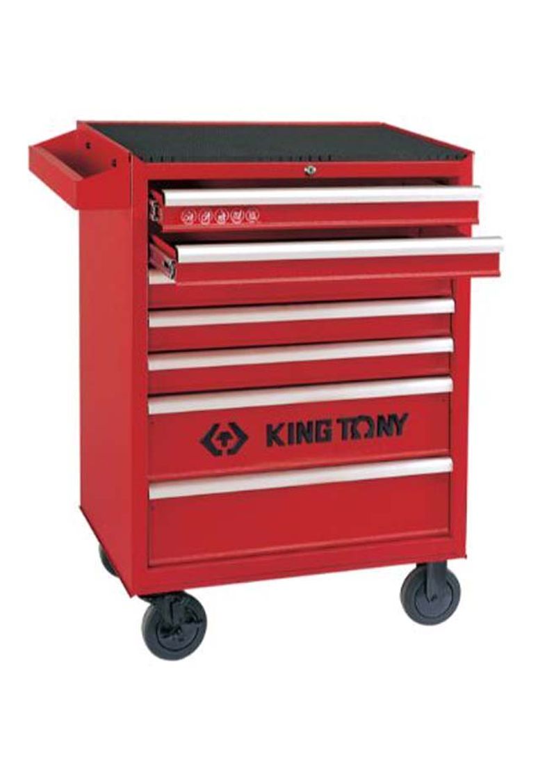 Tools Storage Trolley With Tray Red/White/Black