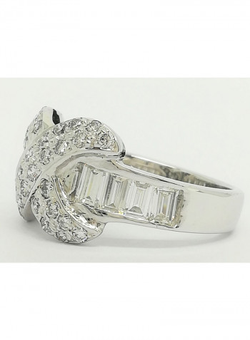 18 Karat Gold With 1.20 Ct Natural Diamond Ring