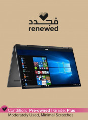 Renewed - XPS 9365 4520-CR 2 in-1 Laptop With 13.3-Inch FHD Touchscreen Display, Intel Core i7 Processor/16GB RAM/512GB SSD/ Windows 10 Pro With English/Arabic Keyboard Black