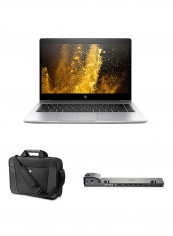 EliteBook 840 G6 Laptop With 14.1-Inch Display, Core i5 Processor/8GB RAM/256GB SSD/Intel UHD Graphics 620 With Bag And Docking Station Silver