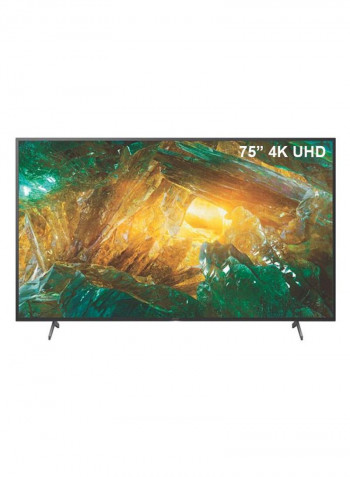 75-Inch 4K Ultra HD High Dynamic Range Smart Android TV KD75X8000H Black