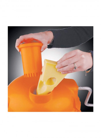 Manual Food Cutter Orange/Steel 20x15x12inch