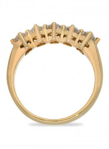 18 Karat Gold 1Ct Diamond Studded Ring