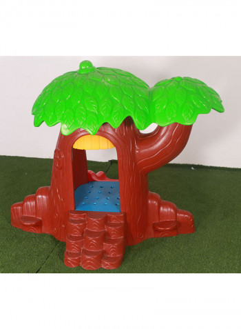 Tree Playhouse With Slide 16321 252x 219x 203centimeter