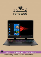 Renewed - HP Omen 15-dc1000 15-dc1058wm Gaming Laptop With 15.6-Inch Display, Intel Core i7 Processor, 9th GEN /16GB RAM/256GB SSD/6GB Nvidia GeForce Gtx 1660 Graphics BLACK
