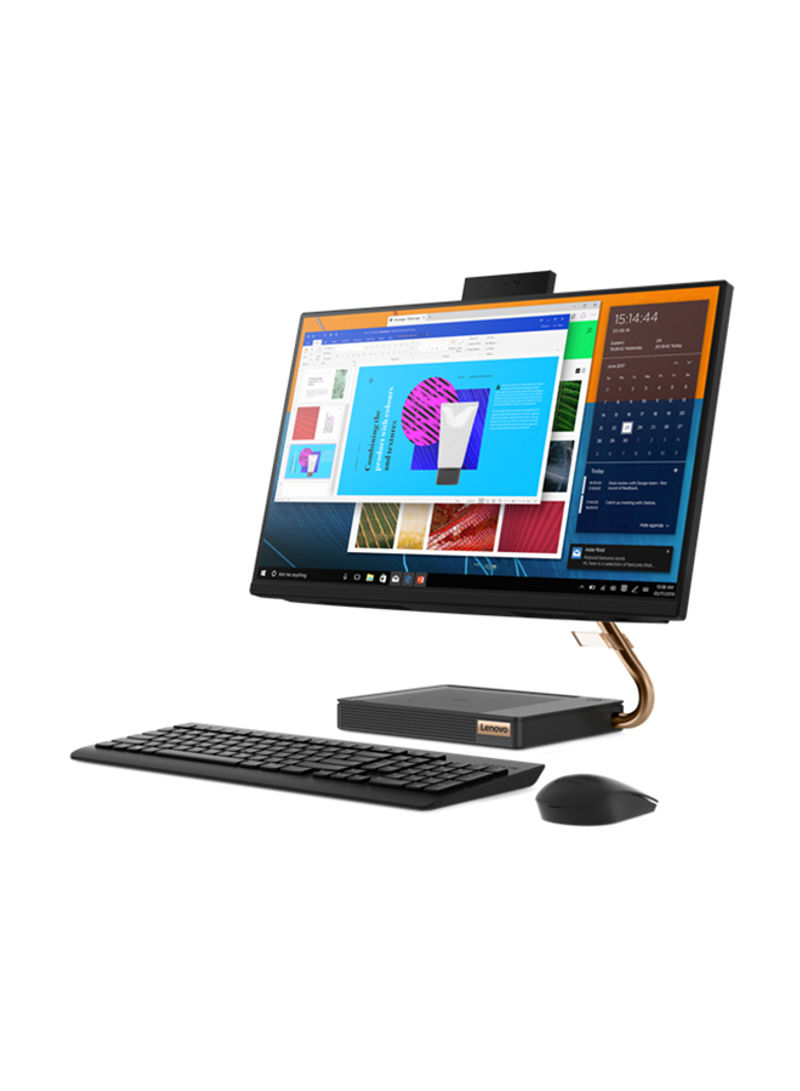 Ideacentre AIO5i With 23.8-Inch Display, Core i7-10700T Processor/16GB RAM/1TB HDD + 256GB SSD/2GB NVIDIA GeForce MX330 GDDR5 Graphics/Wireless Keyboard And Mouse Black