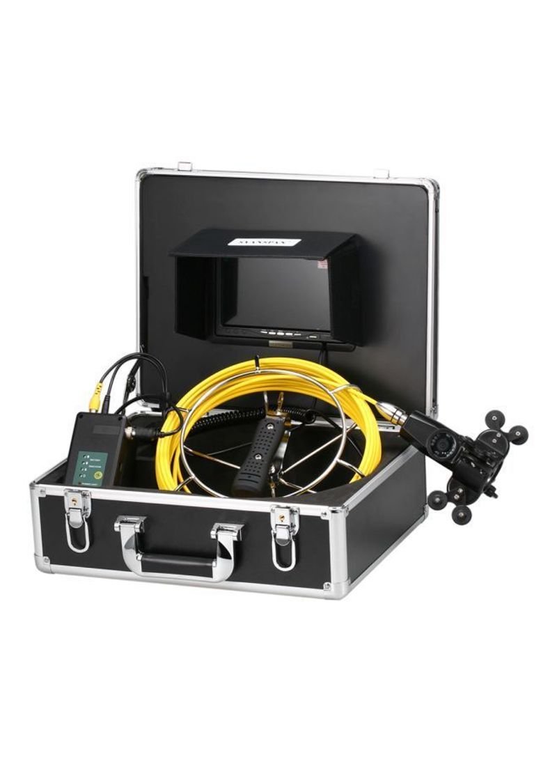 Pipe Inspection Double Camera System Black 40.5x36x17.3centimeter