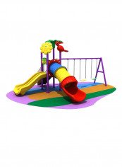 Swing Sits With Double Slide And Tube Slide 540x 300x 380centimeter