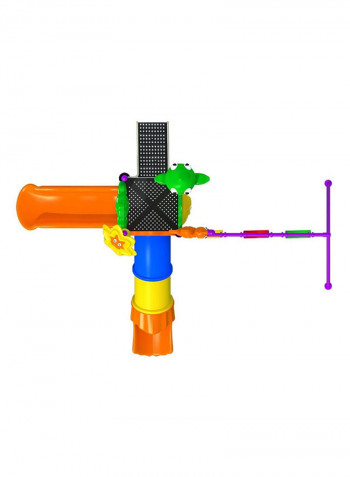 5-In-1 Single Tube Slide And 3 Swing Set 12001