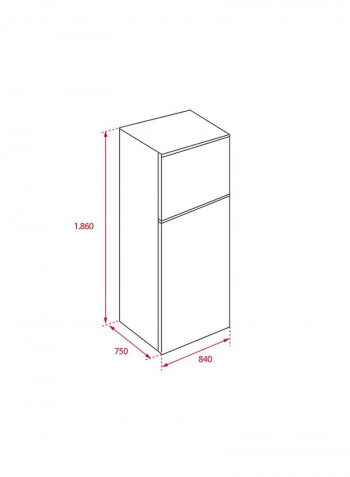 Rtf 15810 A+ Free Standing Combi Refrigerator With Reversible Doors 1860 ml 100 W 113370001 Grey/White