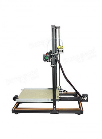 الطابعة ثلاثية الأبعاد CR-10 V2 عالية الدقة مزودة بطقم أدوات يمكنك تركيبها بنفسك 62.5x53.5x27سنتيمتر بني/أسود