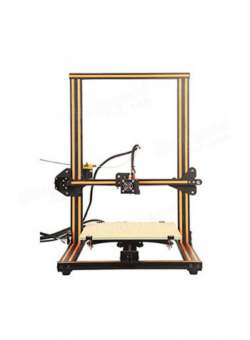 الطابعة ثلاثية الأبعاد CR-10 V2 عالية الدقة مزودة بطقم أدوات يمكنك تركيبها بنفسك 62.5x53.5x27سنتيمتر بني/أسود