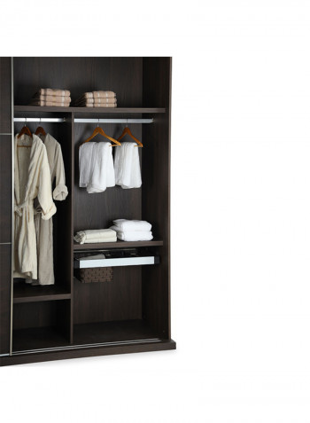 Nairobi Wardrobe Brown 270x67x240cm