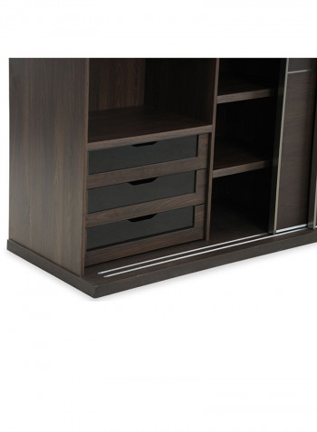 Nairobi Wardrobe Brown 270x67x240cm