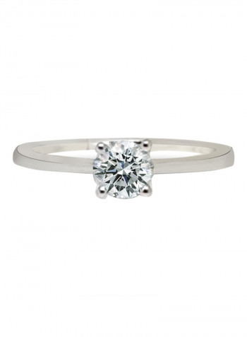 0.45 Ct Diamond Solitaire Round Ring