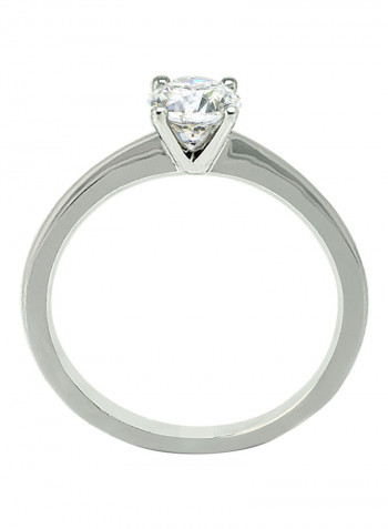 0.45 Ct Diamond Solitaire Round Ring