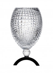 Your Excellency Decorative Footed Vase Silver/Black 409x240millimeter