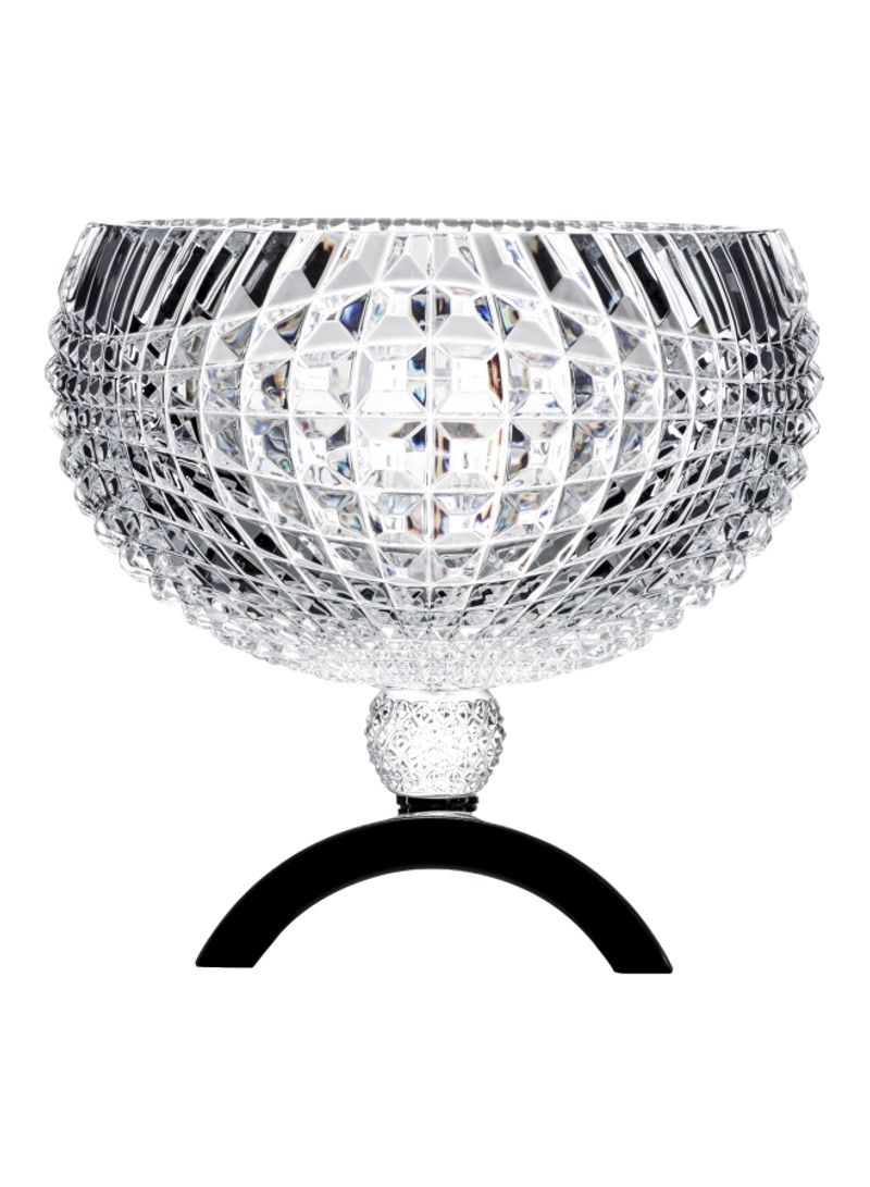 Your Excellency Decorative Footed Bowl Silver/Black 32centimeter