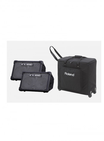Portable Stereo Amplifier CUBE-Street-EXPA Black