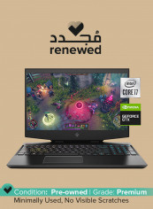 Renewed - Omen 15-dh1020nr (2020) Gaming Laptop With 15.6-Inch Display, Intel Core i7 Processor/10th Gen/8GB RAM/512GB SSD/6GB Nvidia GeForce GTX 1660 Ti Graphics With English/Arabic Keyboard Shadow Black
