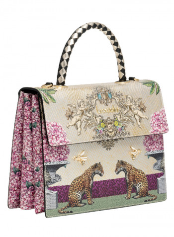 Audrey Animal Printed Crossbody Bag Multicolour