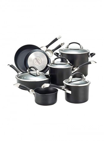 11-Piece Cookware Set Black