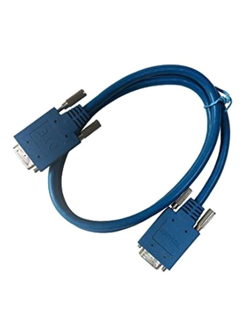 DCE Female Serial Cable 10feet Blue