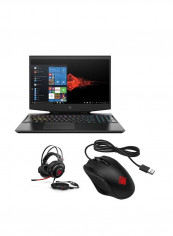 Omen 15-DH1070 Gaming Laptop With 15.6-Inch Display, Core i7 Processer/8GB RAM/1TB HDD + 256GB SSD/6GB Nvidia GTX 1660Ti Graphics Card With Omen 400 Mouse And Omen 800 Headset SHADOW