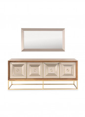 Madrid Sideboard with Mirror Multicolour 208 x 47 x 166.5cm