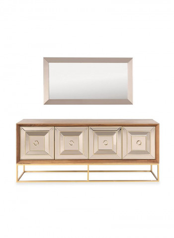 Madrid Sideboard with Mirror Multicolour 208 x 47 x 166.5cm