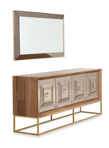 Madrid Sideboard with Mirror Multicolour 208 x 47 x 166.5cm